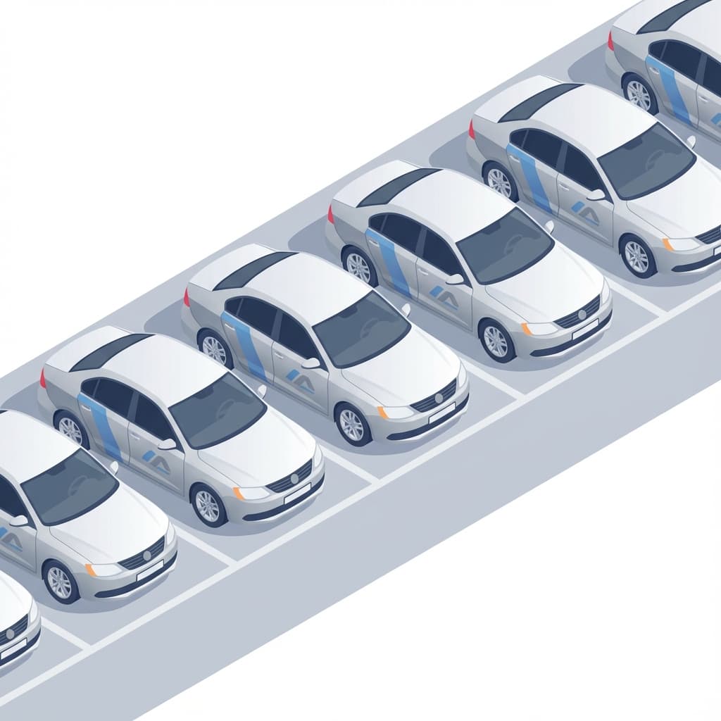 社用車フリートのイラスト